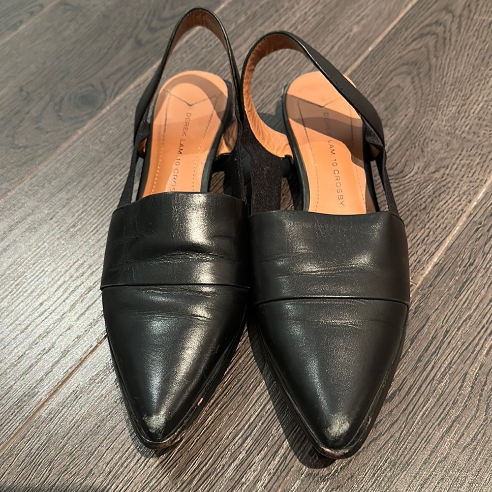 Derek lam black pointed flats